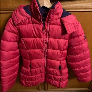 Kids Red Puffer Snow Jacket